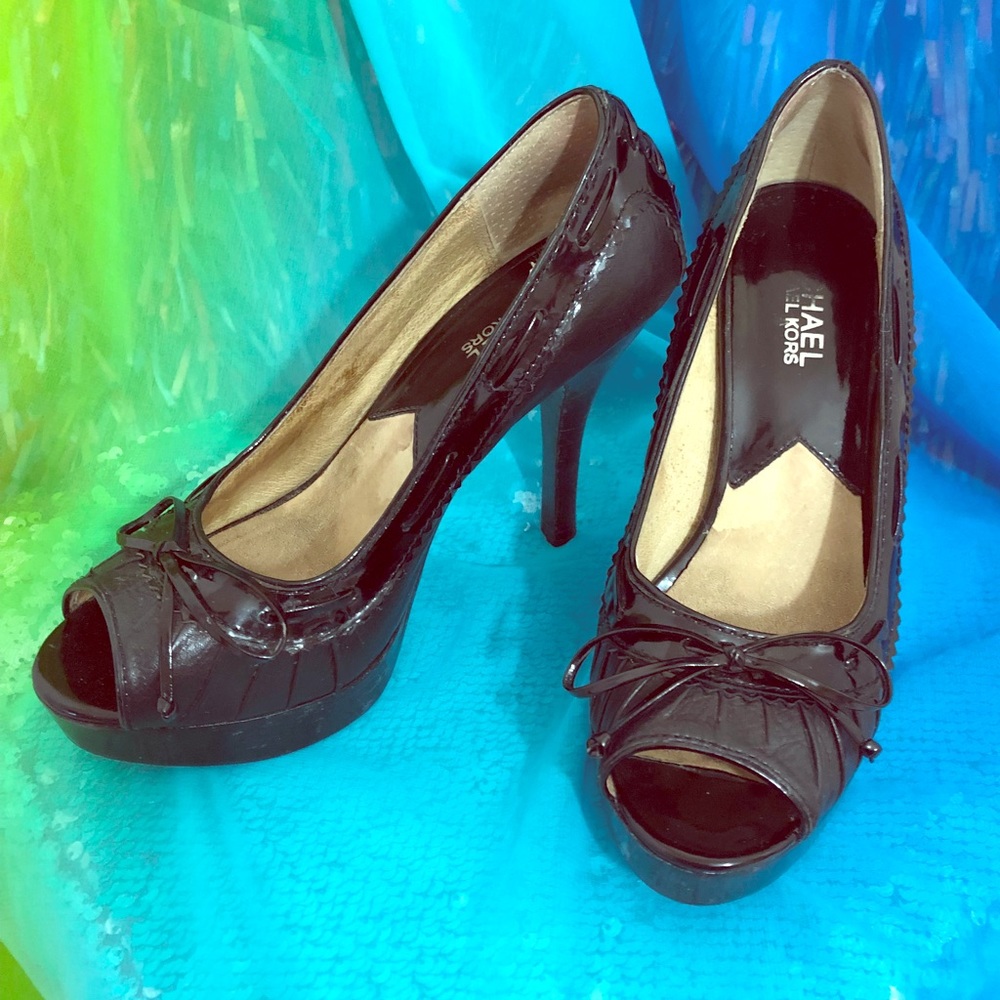 Michael Kors patent leather heels very good UC